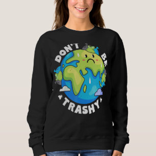 Der Tag der Erde Recycle nicht müde, Retro Recycel Sweatshirt