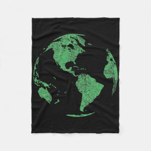 Der Tag der Erde Rette unsere globale Welt des Kli Fleecedecke