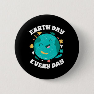 Der Tag der Erde rettet den Planeten Button