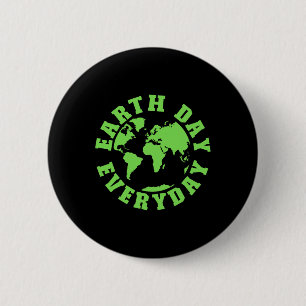 Der Tag der Erde rettet den Planeten für das Lehre Button