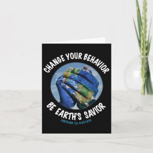 Der Tag der Erde rettet die Pflanze des Planeten m Karte