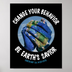 Der Tag der Erde rettet die Pflanze des Planeten m Poster