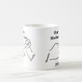 Der Tag der ersten Mutter ist glücklich. Kaffeetasse (Mittel)