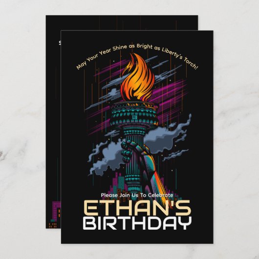 Der Tag der Freiheit Einladung (Vorne/Hinten)