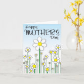 Der Tag der Gänseblümchen-Mutter Karte (Gelbe Blume)