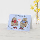 Der Tag der glücklichen Eltern Karte (Gelbe Blume)