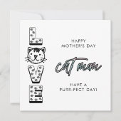 Der Tag der glücklichen Mutter vom Katzenpurfekt Karte (Vorderseite)