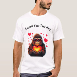 Der Tag der individuellen Valentine mit Bigfoot T-Shirt