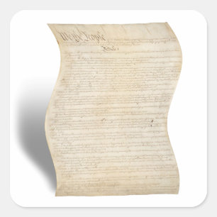 Der Tag der Informationsfreiheit in der Verfassung Quadratischer Aufkleber