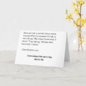 Der Tag der internationalen Frauen - alle Frauen Karte (Gelbe Blume)