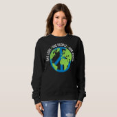 Der Tag der Liebe des Planeten Erde Sweatshirt (Vorne ganz)