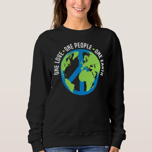 Der Tag der Liebe des Planeten Erde Sweatshirt (Vorderseite)