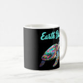 Der Tag der Meeresschildkröten Rette die Erde Kaffeetasse (VorderseiteRechts)