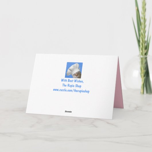 Der Tag der modischen Schafmutter Karte (Rückseite)