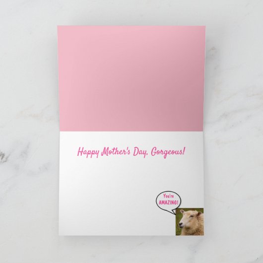 Der Tag der modischen Schafmutter Karte (Innenseite)