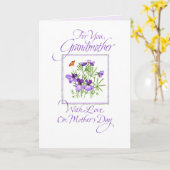 Der Tag der Mutter der Großmutter Karte (Gelbe Blume)