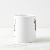 "Der Tag der Mutter des rosa Herzens Kaffeetasse (Mittel)