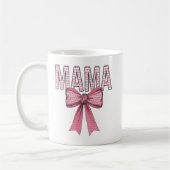 "Der Tag der Mutter des rosa Herzens Kaffeetasse (Links)