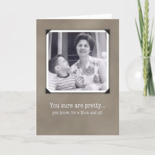 Der Tag der Mutter, lustige Vintage Foto-Karte Karte