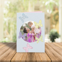 Der Tag der Mutter mit einfachem Fotomaterial Karte