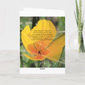 Der Tag der Mutter, sentimental Karte (Rückseite)