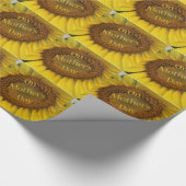 Der Tag der Mutter, Sonnenblumen, Geschenkpapier (Ecke)