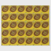 Der Tag der Mutter, Sonnenblumen, Geschenkpapier (Flach)