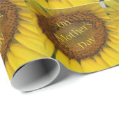 Der Tag der Mutter, Sonnenblumen, Geschenkpapier (Rolleneckpunkt)