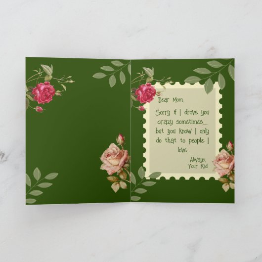 Der Tag der Muttergottes Karte (Innenseite)