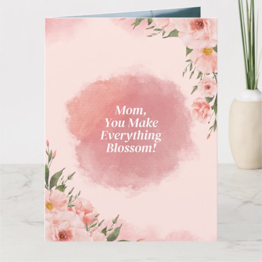 Der Tag der Neurosa Blumenmutter Karte (Vorderseite)