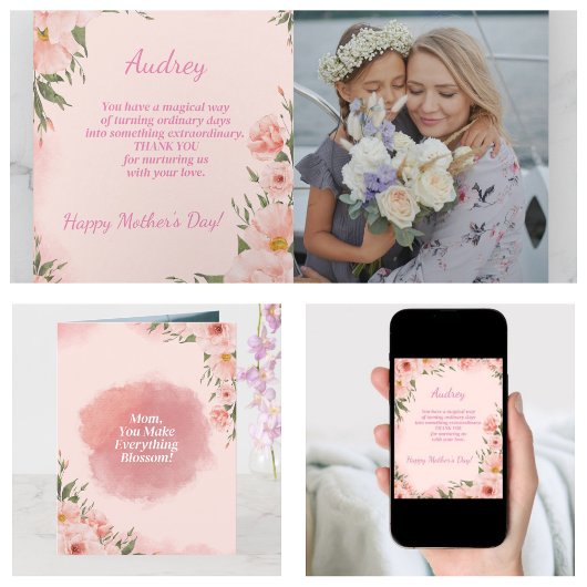 Der Tag der Neurosa Blumenmutter Karte