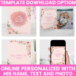 Der Tag der Neurosa Blumenmutter Karte