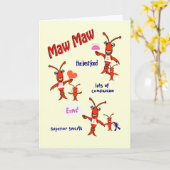 Der Tag der Panzerkrebs-Schlund-Schlund-Mutter Karte (Gelbe Blume)