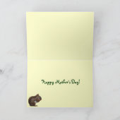 Der Tag der rotes Eichhörnchen-Mutter Karte (Innenseite)