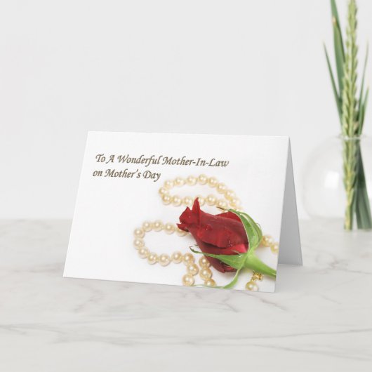 Der Tag der Schwiegermutter-Mutter Karte (Vorderseite)