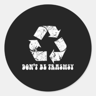 Der Tag der Sonne Recycelnd Natur Runder Aufkleber