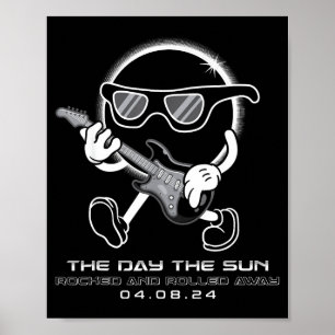 Der Tag der totalen Sonnenfinsternis Sonne Poster