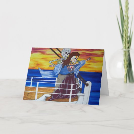 Der Tag der toten berühmten Liebhaber vom Karte (Vorderseite)