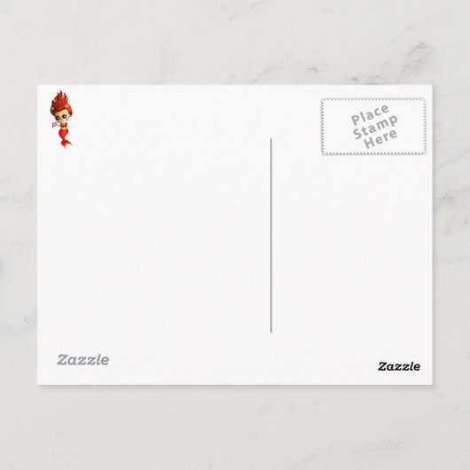 Der Tag der toten Meerjungfrau Postkarte (Rückseite)