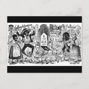 Der Tag der Toten, Mexiko. Circa Anfang der 1900er Postkarte