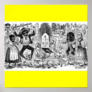 Der Tag der Toten, Mexiko. Circa Anfang des 19. Ja Poster