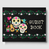 Der Tag der Toten Personalisierten Schädel Gästebuch (Vorderseite)