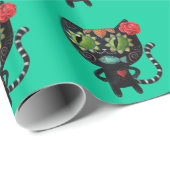Der Tag der toten schwarzen Katze Geschenkpapier (Rolleneckpunkt)