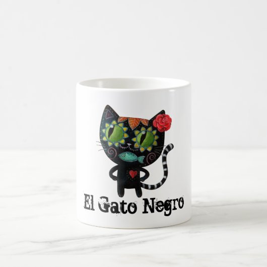 Der Tag der toten schwarzen Katze Kaffeetasse (Mittel)