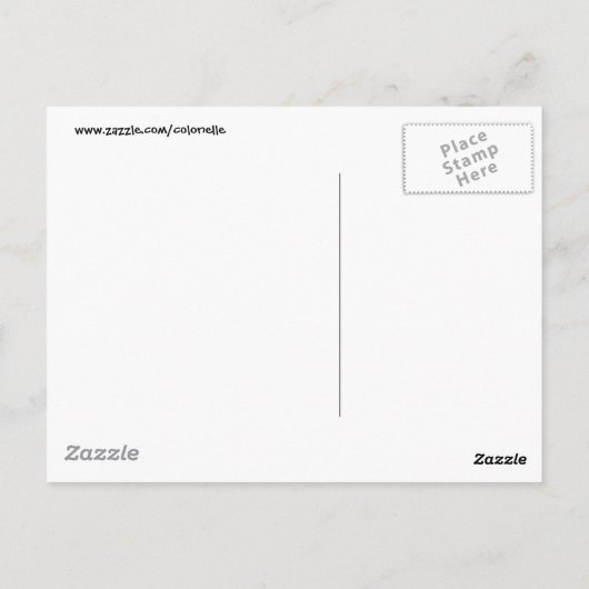 Der Tag der toten Skelettfans Postkarte (Rückseite)