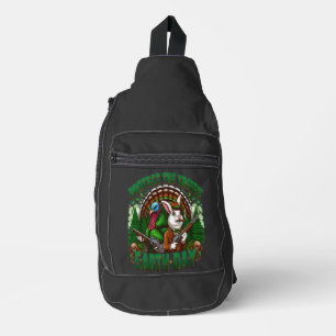 Der Tag der wilden Weißen Kaninchen Crossbody Bag