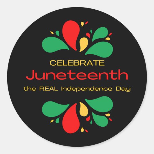 Der Tag der wirklichen Unabhängigkeit Runder Aufkleber (Vorderseite)