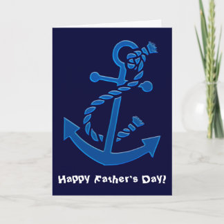 Der Tag des Anchor-Nautical-Marine-Vaters des Blau Karte