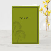 Der Tag des engagierten Vaters Karte (Gelbe Blume)