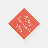 Der Tag des glücklichen Valentins Rot Serviette (Ecke)